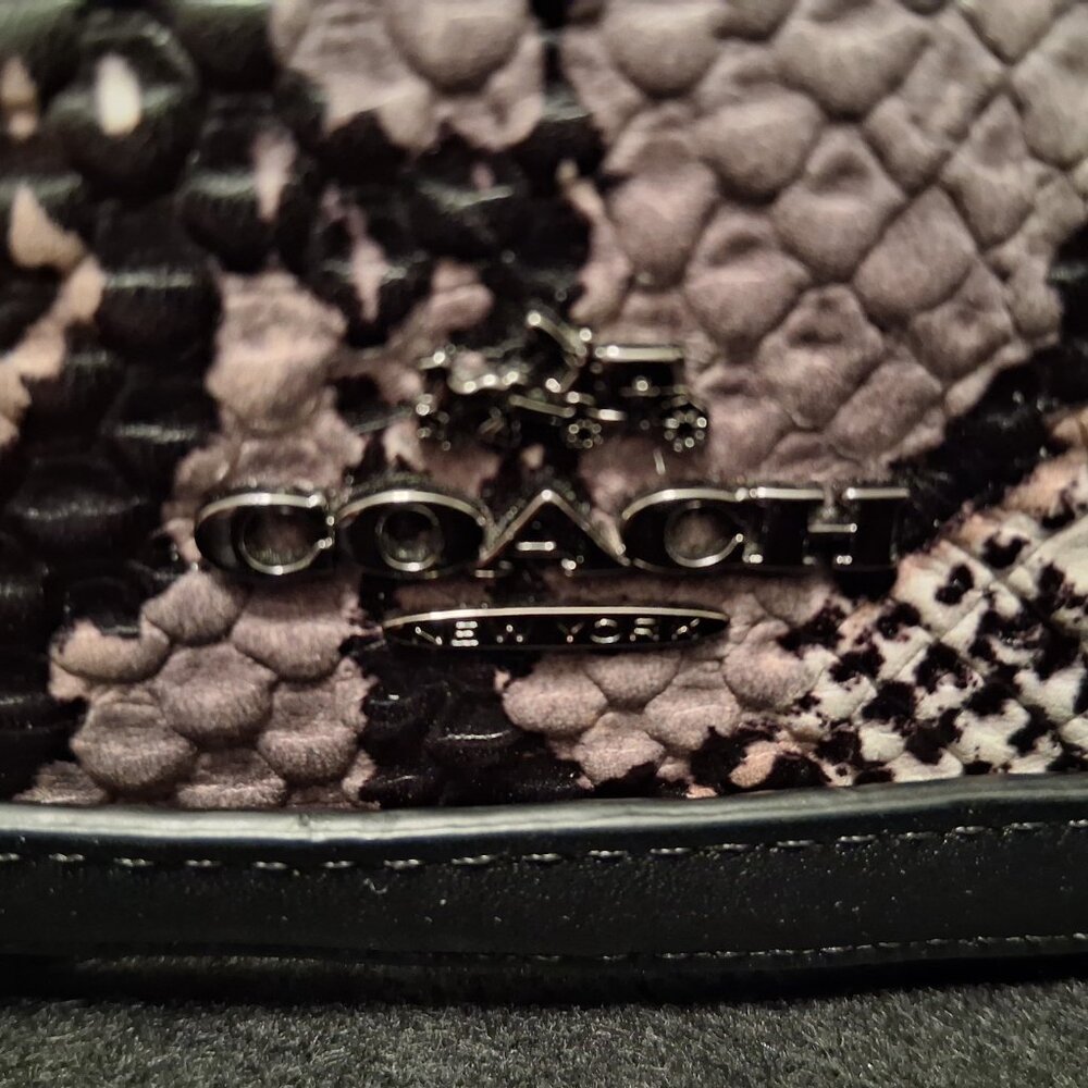 Coach Crosby Mix Material Exotic Crossbody and a Signature Patent Wristlet - Picture 3 of 15